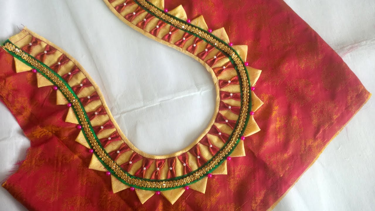 new model blouse designs cutting and stitching at home 2018