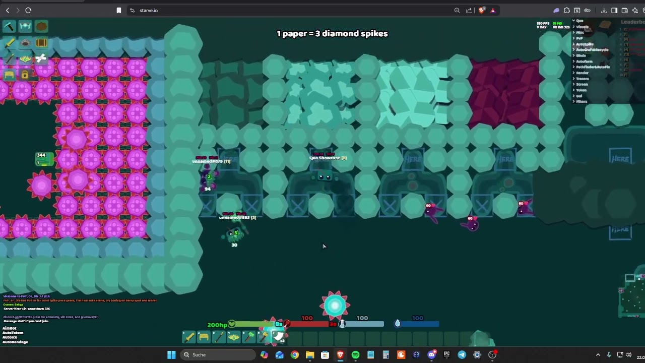Starve.io Multihack Showcase