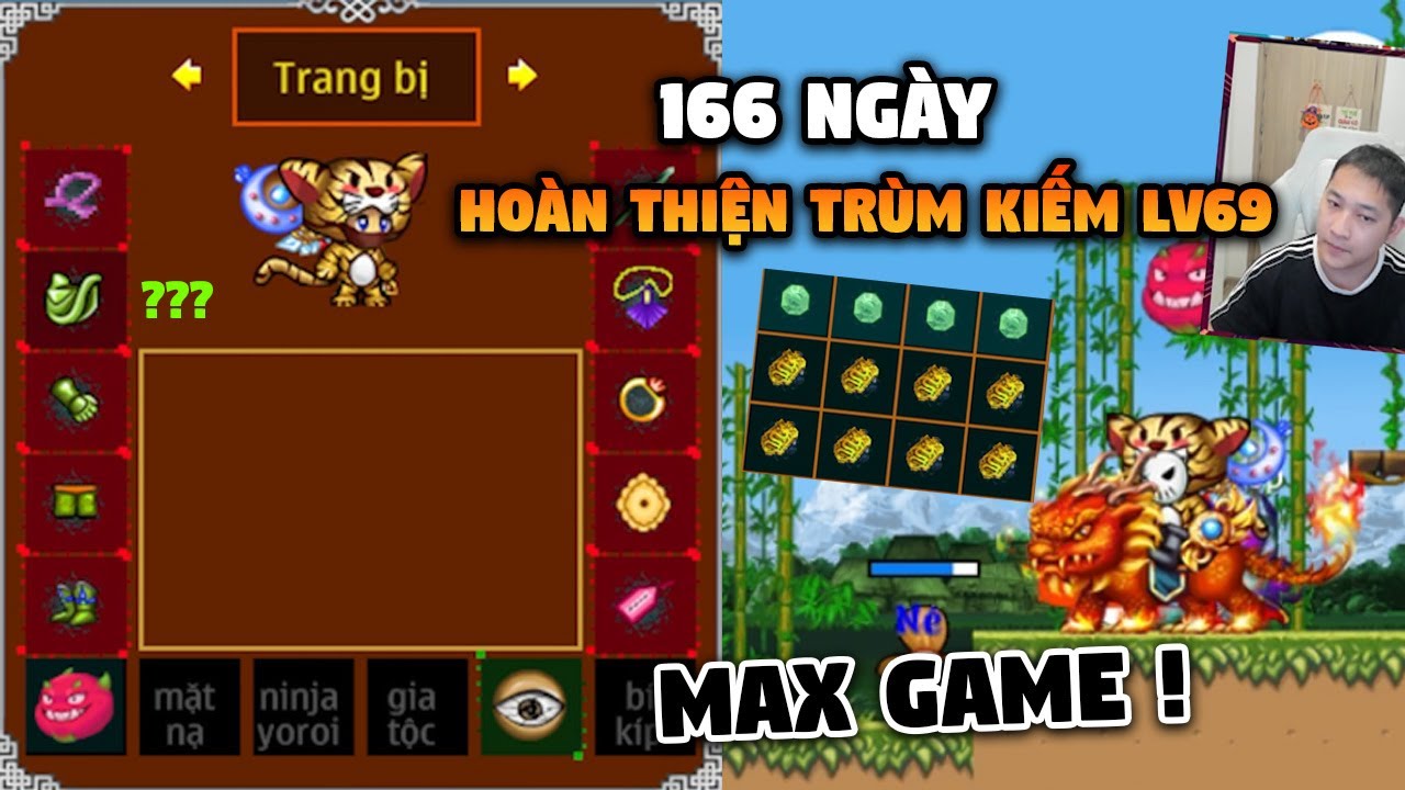 166 Ngày Hoàn Thiện Cày Trùm Kiếm Lv69 Max Game | Ninja School Online