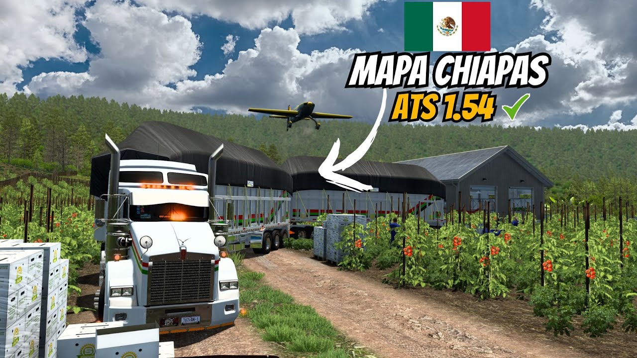 ATS 1.54 MAP CHIAPAS MÉXICO #americantrucksimulator #mexico #gamer #truck