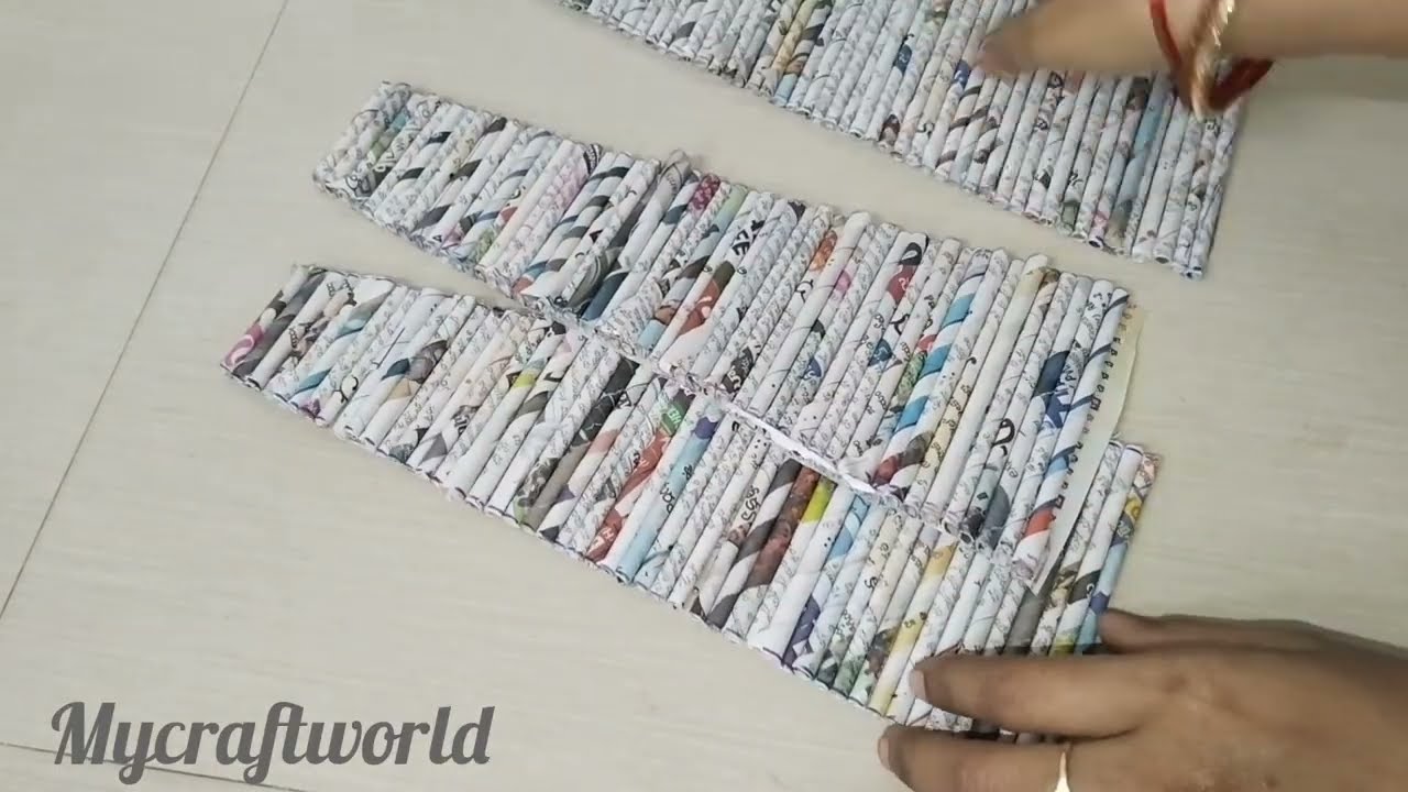 great idea using newspaper #home decorative ideas#papercraft idea @mycraftworld8423