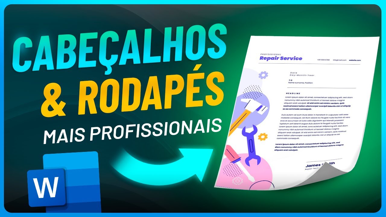 Como Utilizar CABEÇALHOS E RODAPÉS no Word CORRETAMENTE!