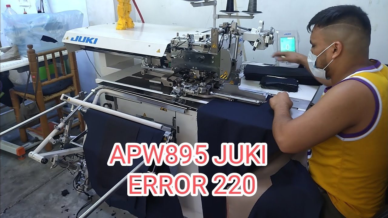APW 895 JUKI.¿como //hacer reset// del *error 220*?