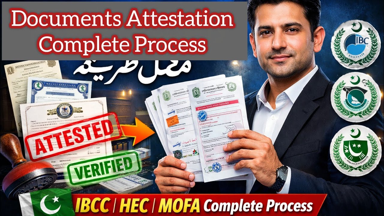 Documents Attestation Process in Pakistan | IBCC, HEC & MOFA Complete Guide 2026