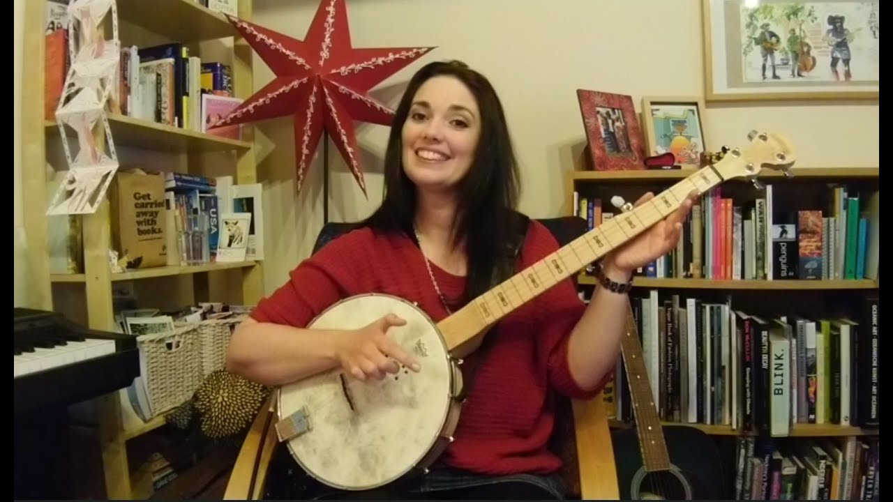 Banjo lesson #1 - Intro and basic frailing strum. (Beginners tutorial - frailing / clawhammer banjo)
