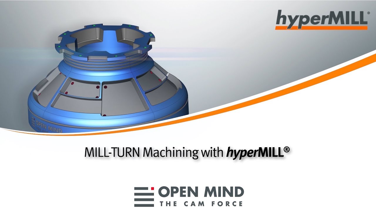 hyperMILL MILL-TURN Machining: Aerospace application part | PAMA | FRAISA | CAM Software