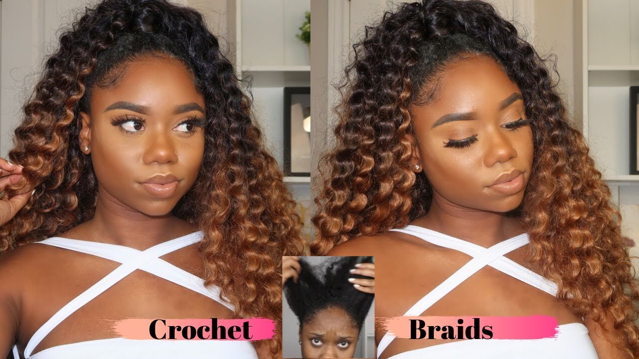 PROTECTIVE CROCHET HAIR UNDER 45 Minutes - Looks Like Human Hair Weave! Half Up Half Down | Chev B.
