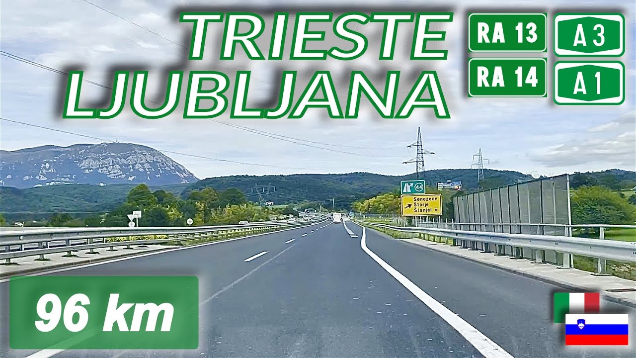 Confine di Stato ITALIA - SLOVENIA | TRIESTE - LJUBLJANA | RA13 RA14 A3 A1