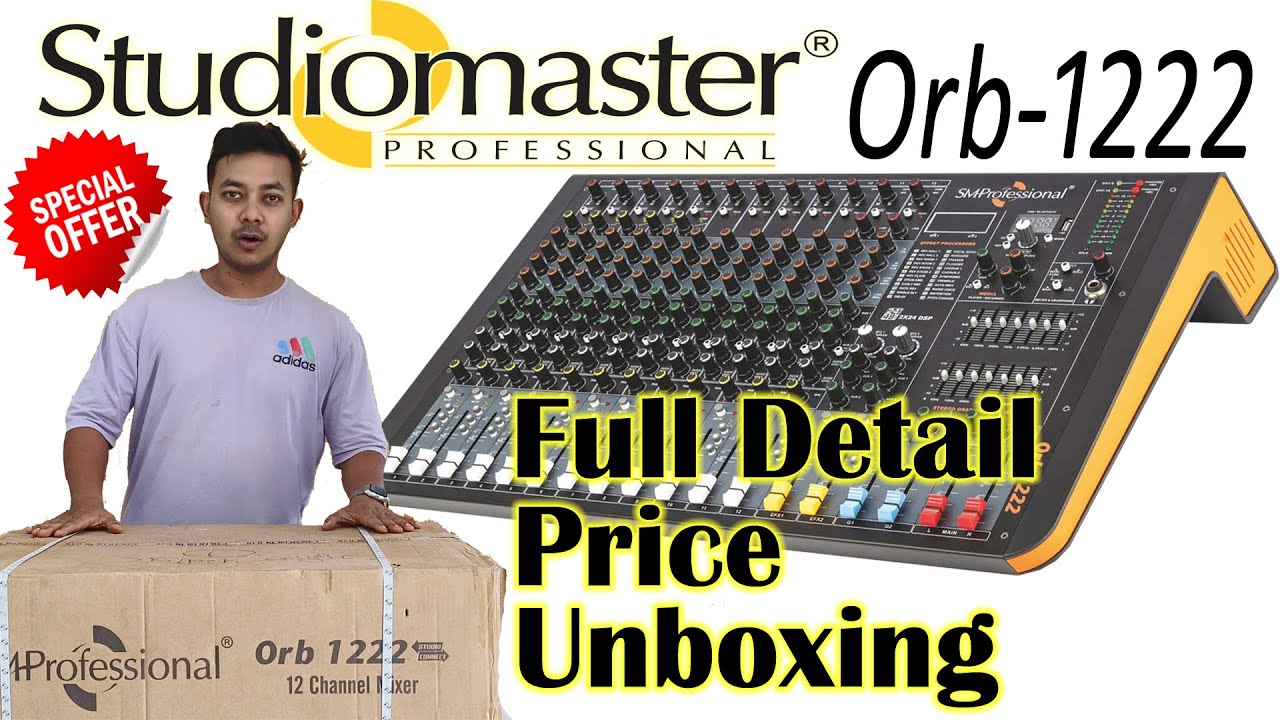 Studiomaster orb-1222 | Full Detail | Price | Unboxing | Best Mixer
