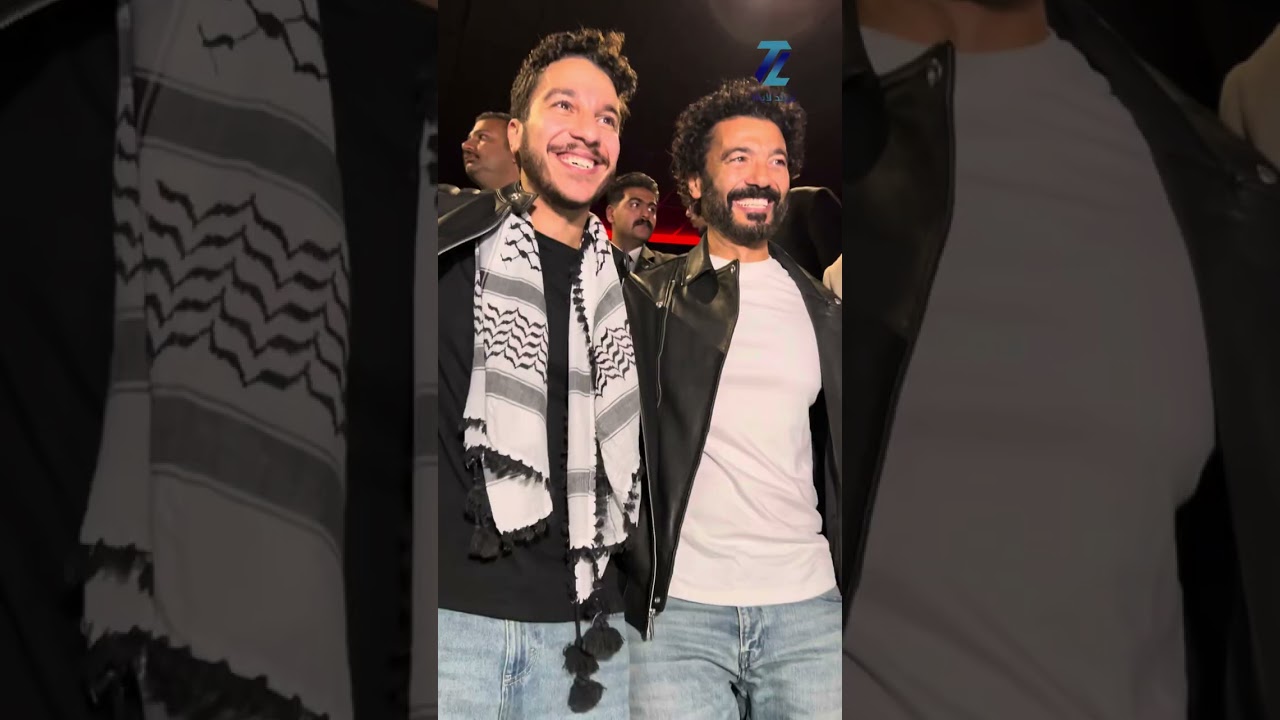 طاير به من الفرحة شاهد احتفال الفنان خالد النبوي بأول بطولة لنجله نور النبوي و ابطال فيلم الحريفة