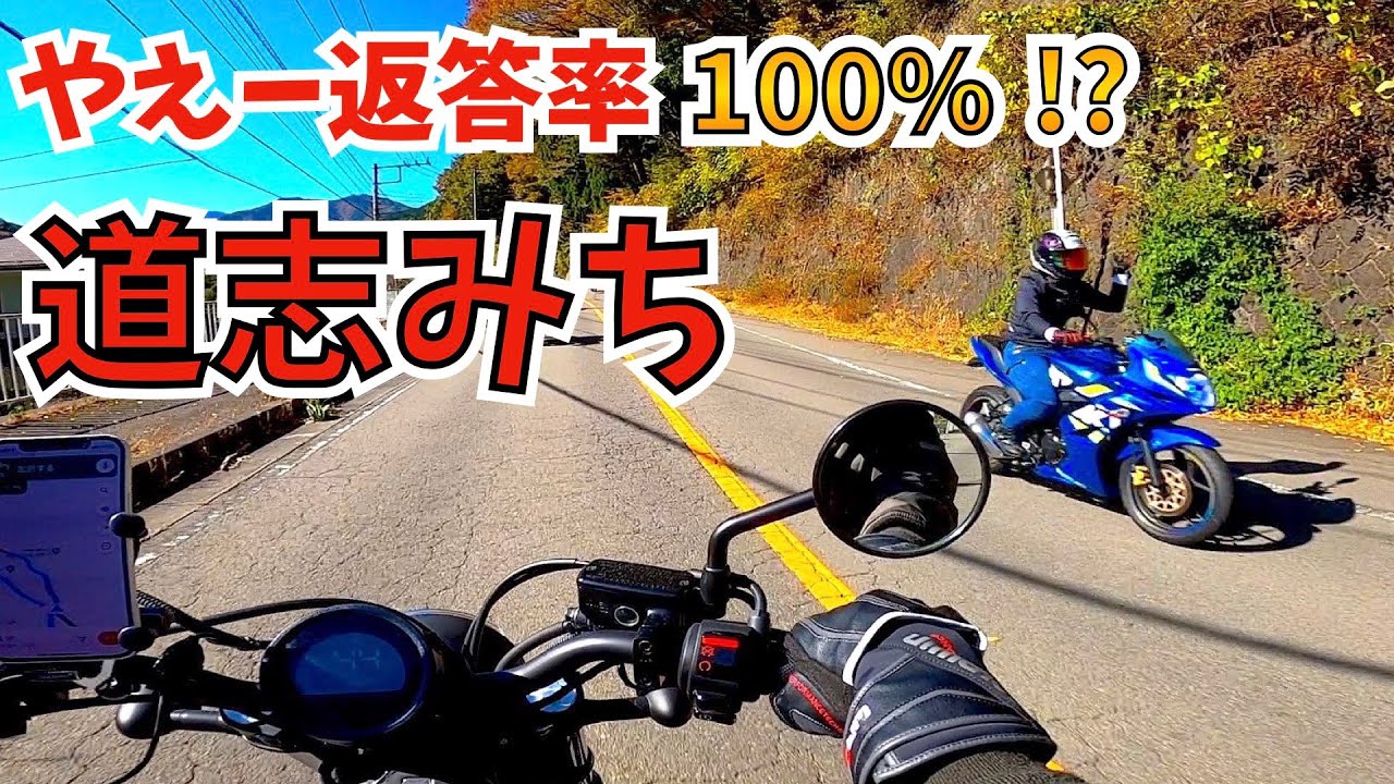 【道志】みんな大好き道志みち！ここ走るの最高です。【rebel250】