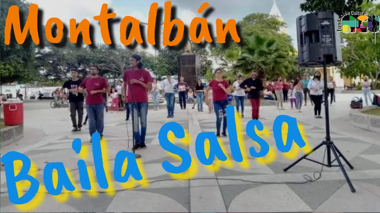 Taller de salsa en la plaza Bolívar de Montalbán - Carabobo. Dictado por SIX LATIN ACADEMIA