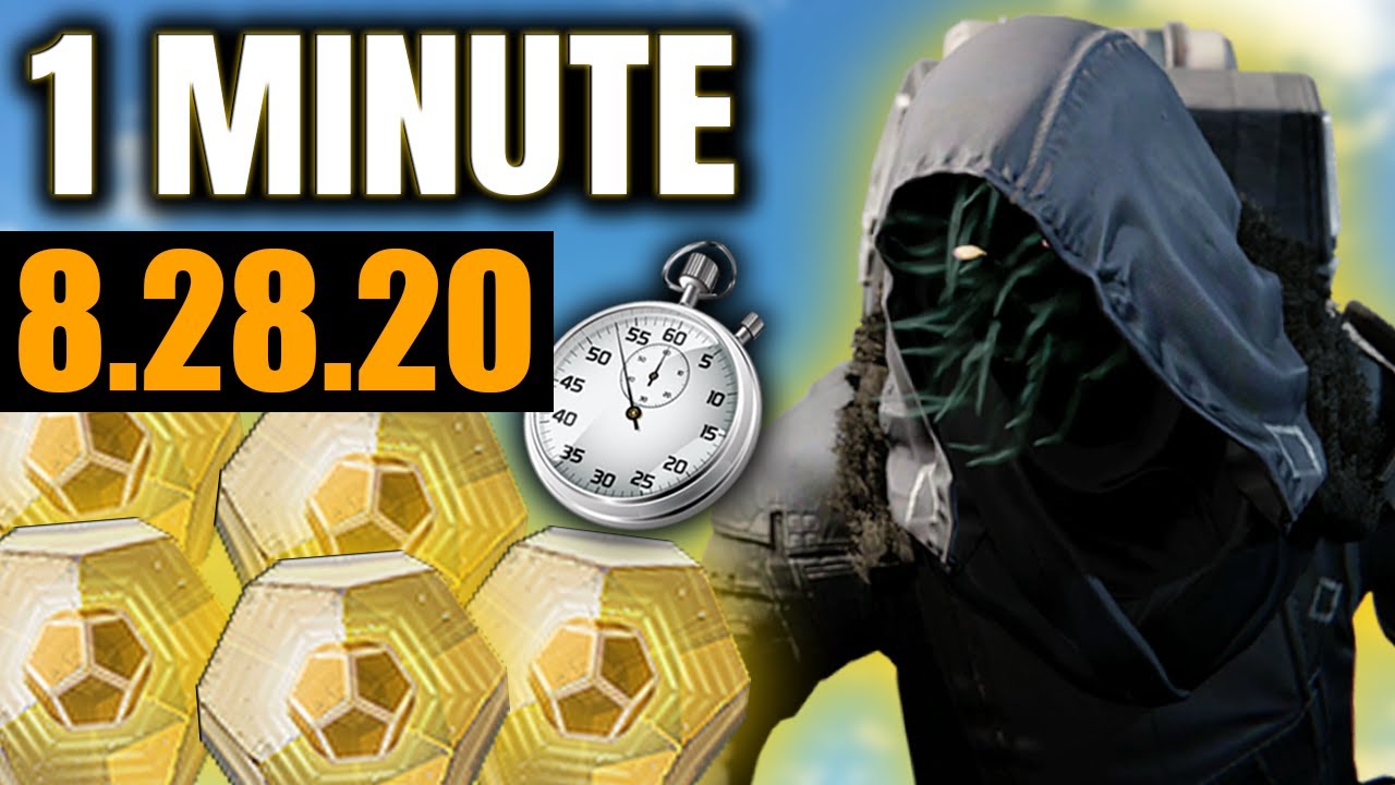 Xur in 1 MINUTE - (8.28.20) MUST-HAVE Titan Exotic! [Destiny 2]