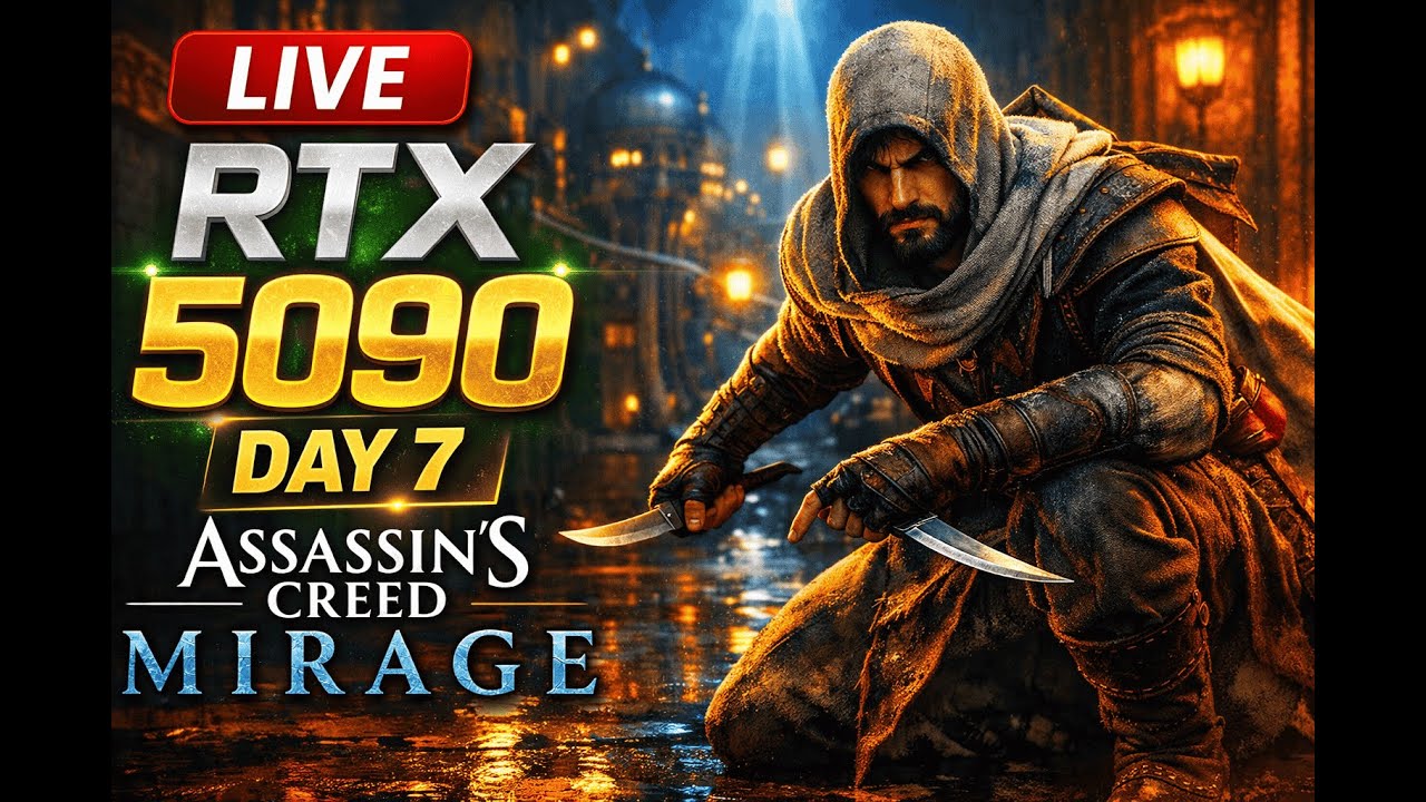 Assassin’s Creed Mirage RTX 5090 | 4K Ultra Gameplay Day 7 🔴