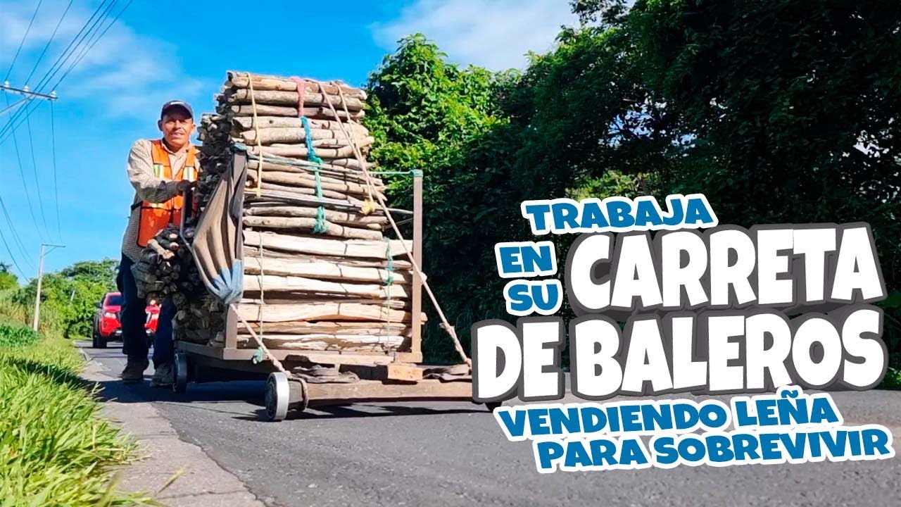 Jalando leña en Carreta de Baleros | Ingenio Salvadoreño