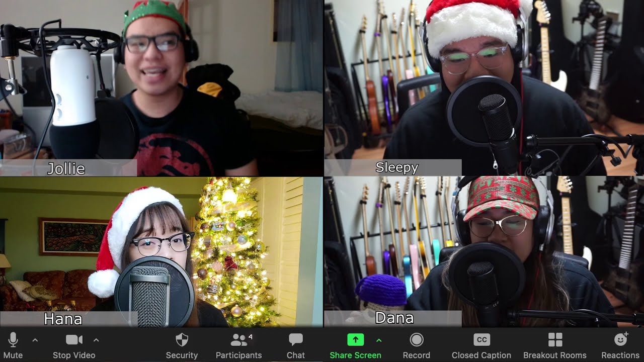 The Chipmunk Song (Christmas Don't Be Late)【Zoom Call ver. 茶子teachild feat. Dana】