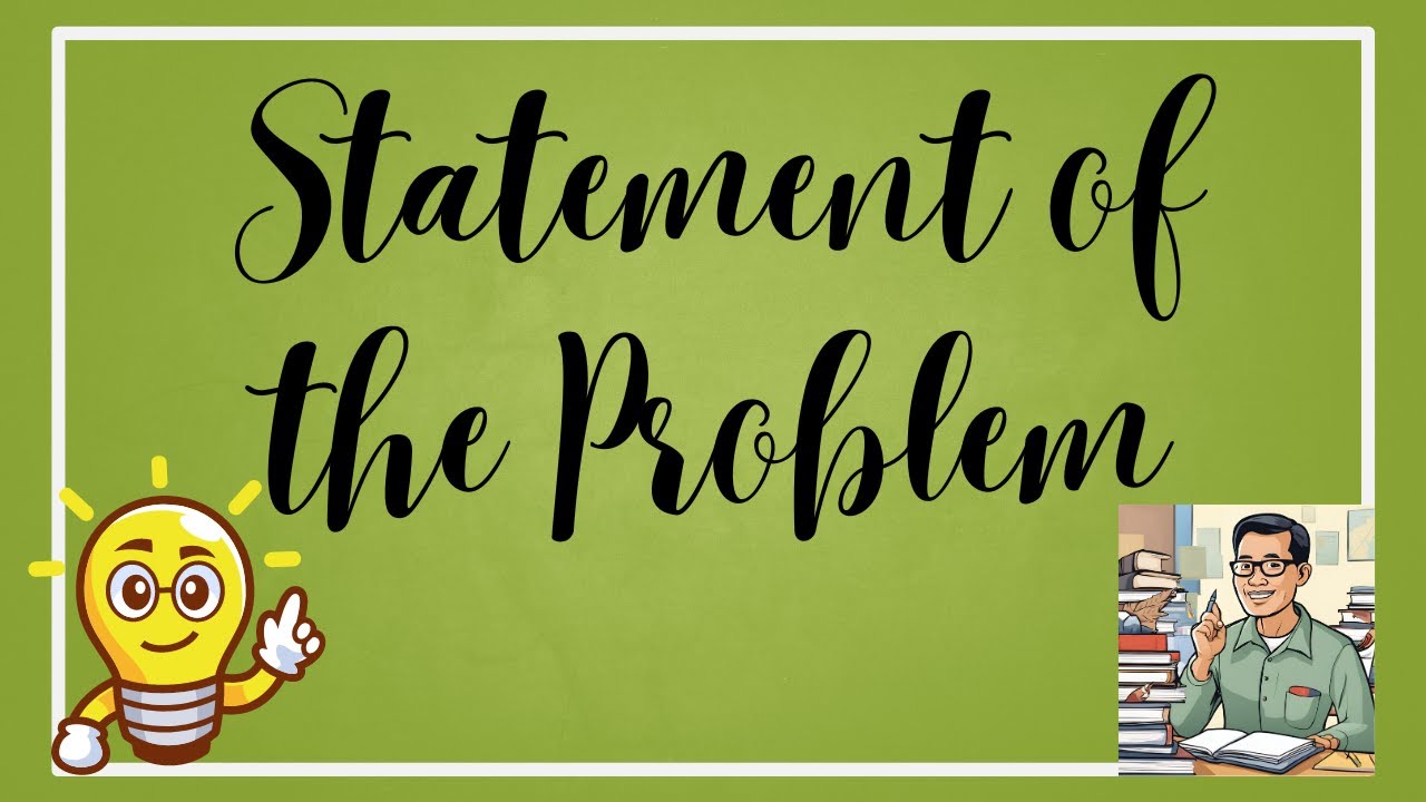 Statement of the Problem (SOP)
