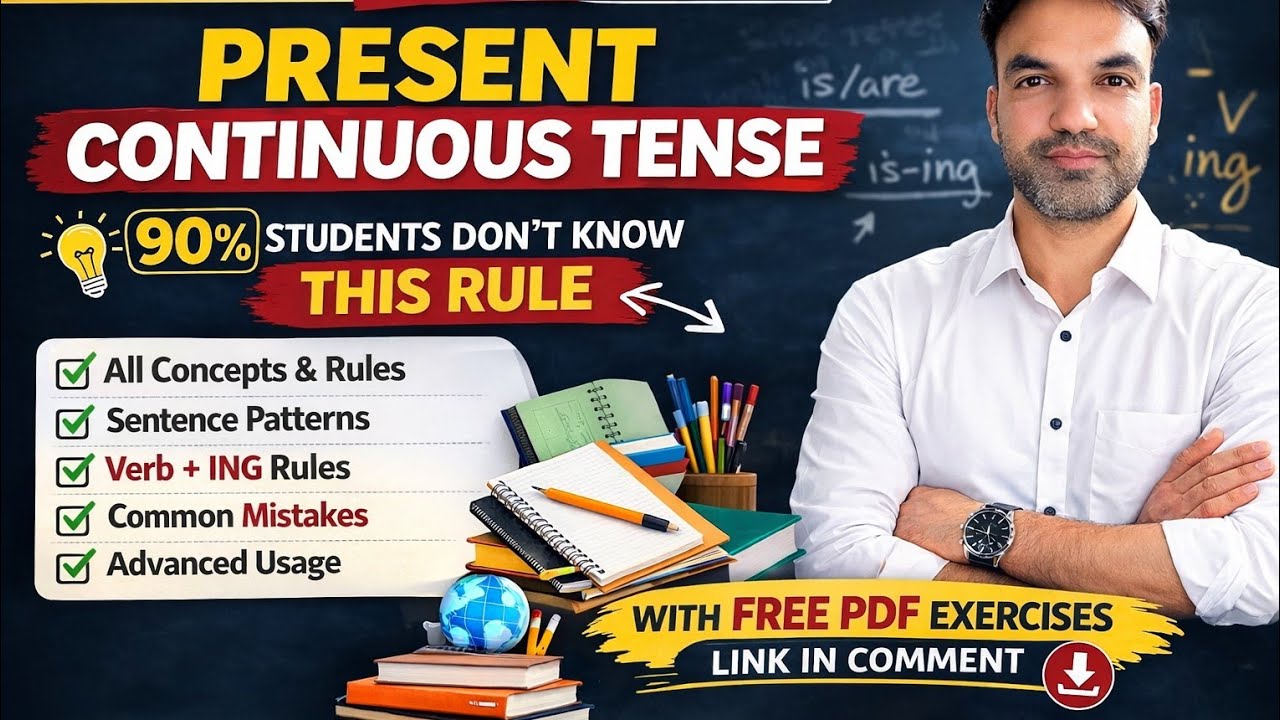 Present Continuous Tense Part 2/12 | All Rules, Examples & Advanced Usage @PGEnglishStudio 