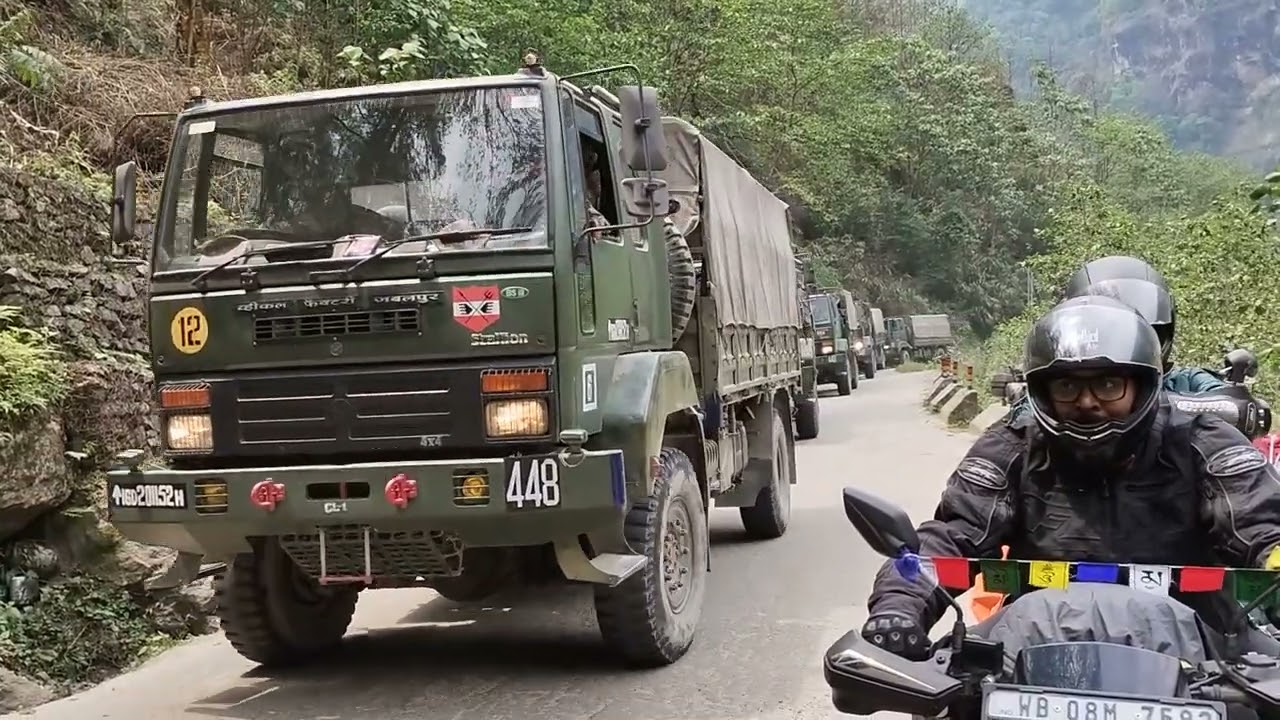 Indian Army Convoy ...North Sikim