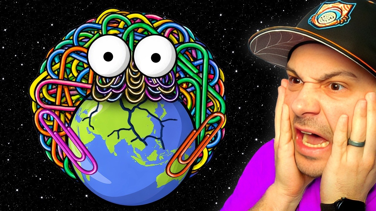 Eating The ENTIRE World as.. PAPER CLIPS!