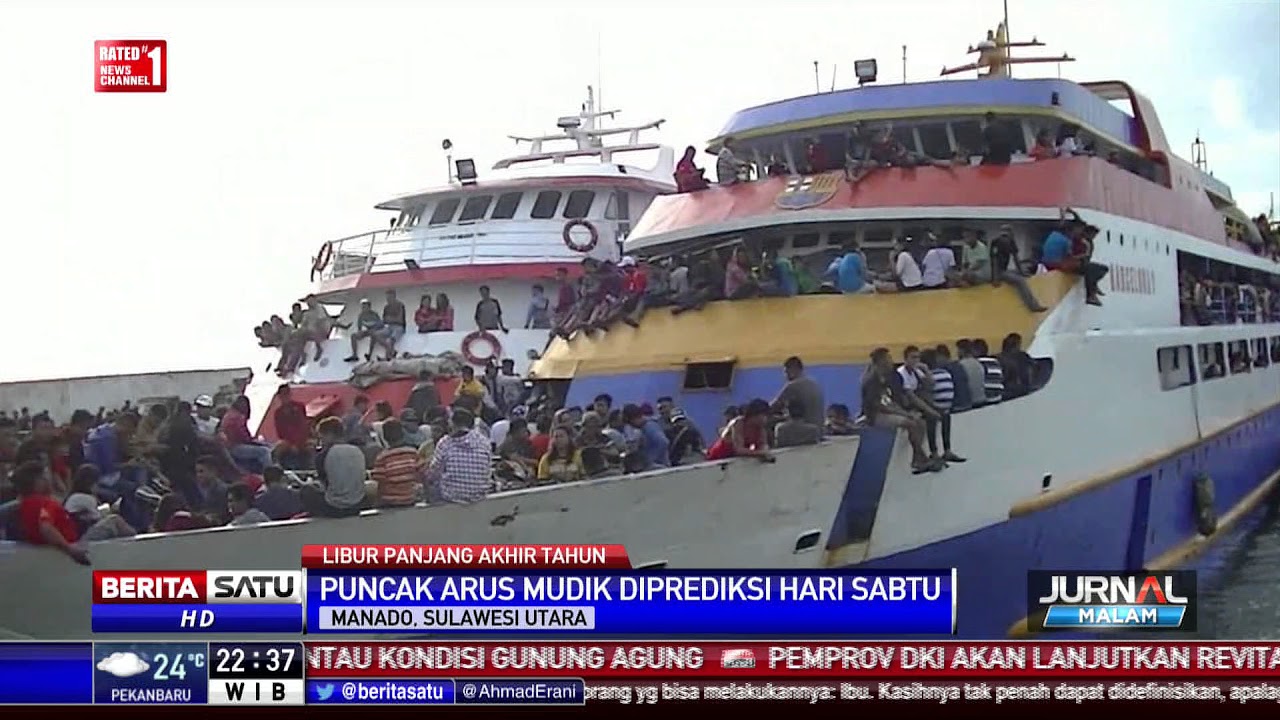 Pelabuhan Manado Dipadati Ribuan Penumpang