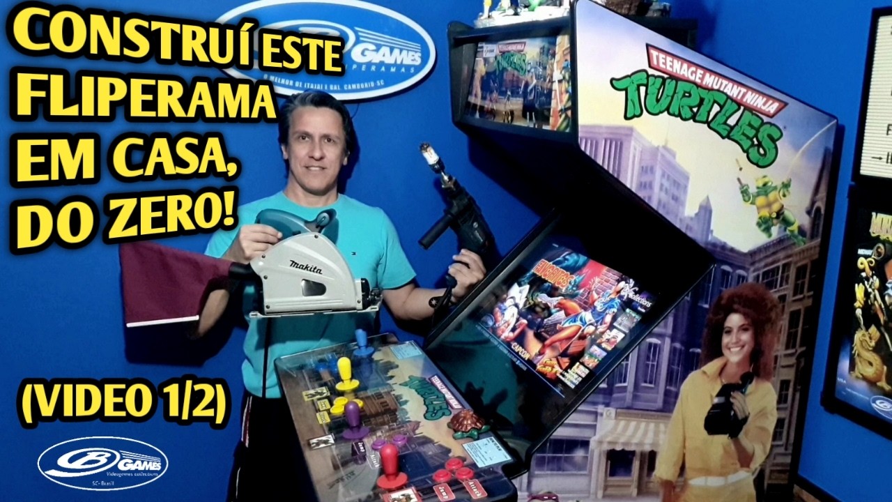 Construí este Fliperama TARTARUGAS NINJA do zero! - I BUILT THIS NINJA TURTLES FROM SCRATCH AT HOME!