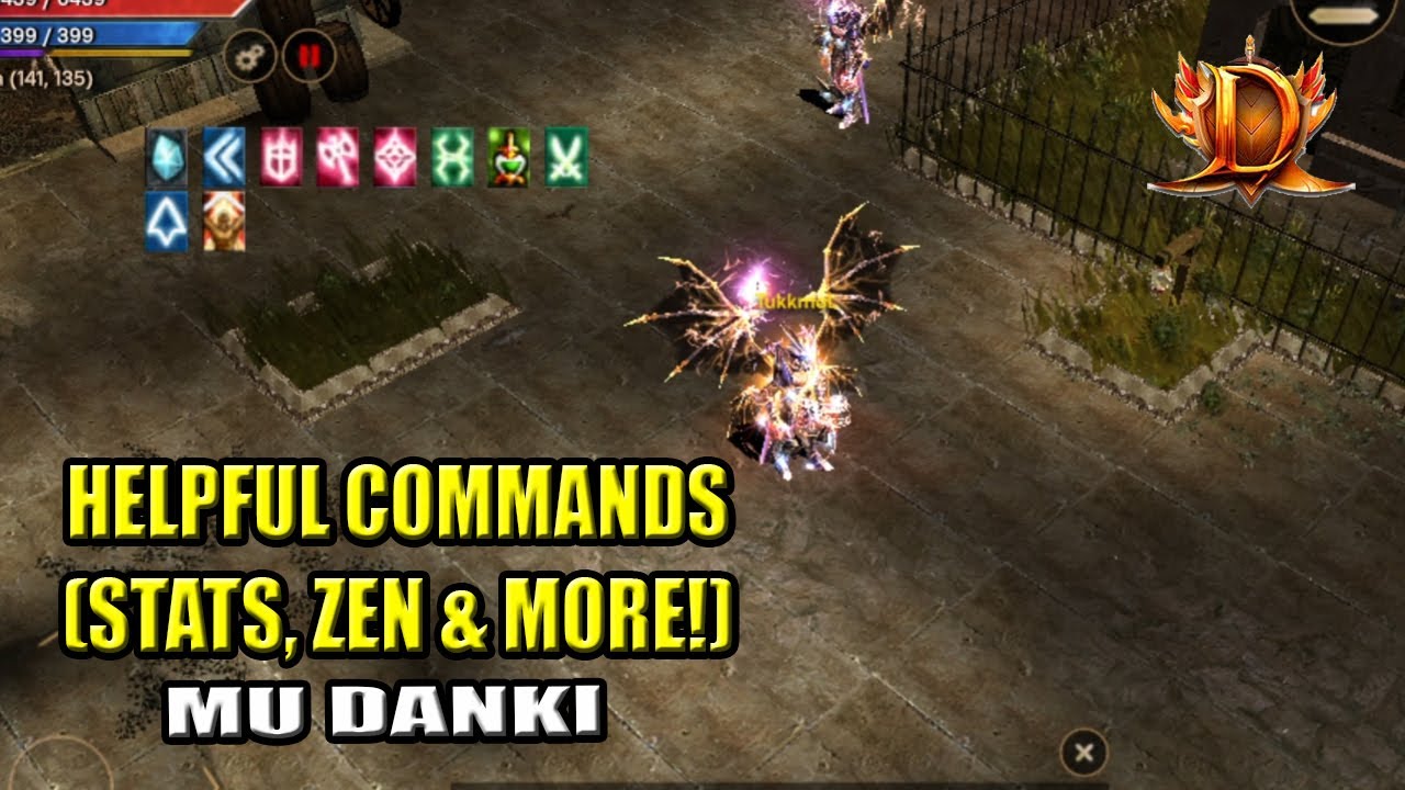 Helpful commands (Stats, Zen & more) - MU Danki (Eng subs)