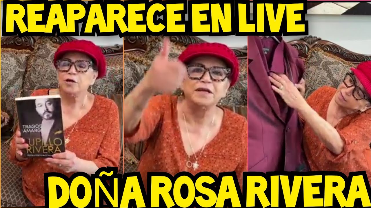 DOÑA ROSA RIVERA RECUPERADA REAPARECE PARA APOYAR NOBLE CAUSA 