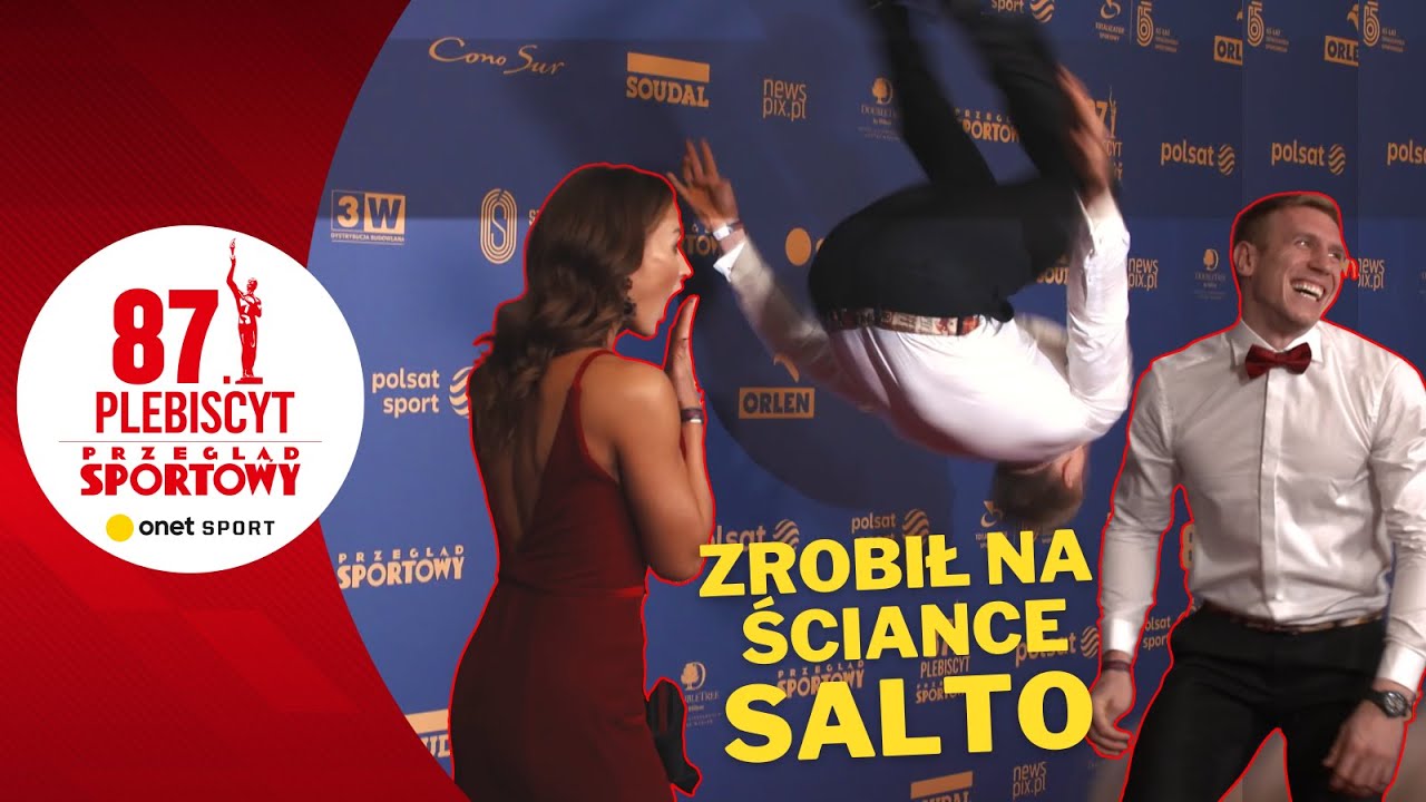 PO PROSTU ŚCIĄGNĄŁ MARYNARKĘ I ZROBIŁ SALTO! GWIAZDY SPORTU NA ŚCIANCE | #SportowiecRoku