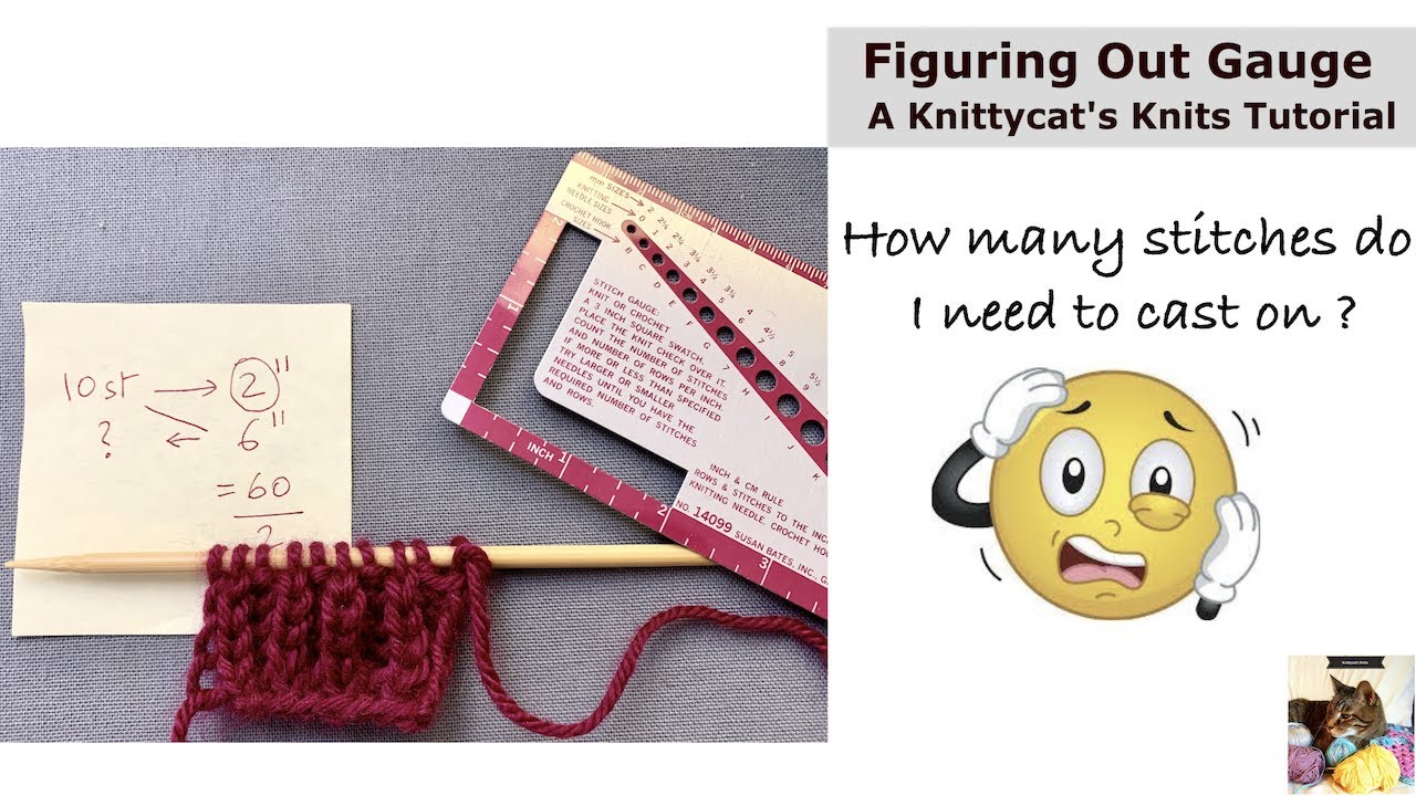 Figuring Out Gauge: a Knittycat's Knits Tutorial