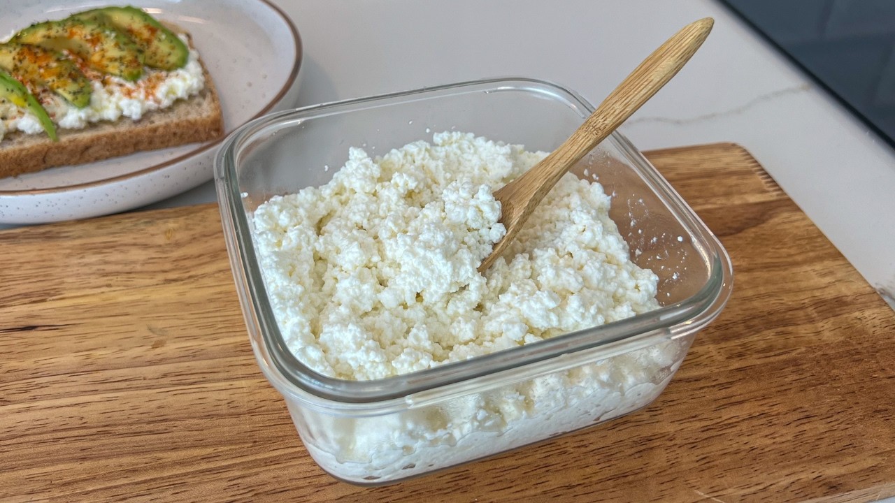 Cómo hacer QUESO cottage CASERO FÁCIL | 3 ingredientes | SIN CUAJO