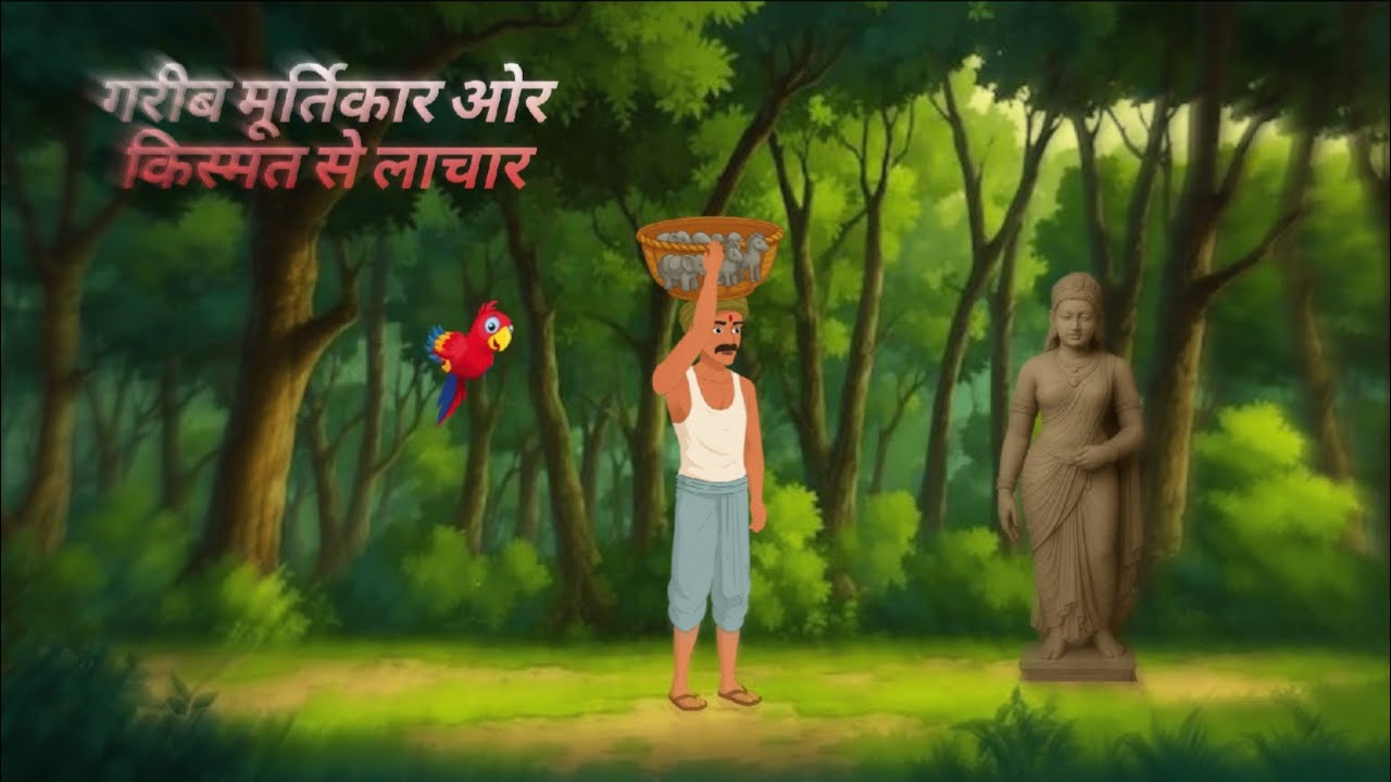 |गरीब मूर्तिकार और |किस्मत से लाचार | Gari Murti ka |road Kismat |Se lachar#cartoon#moralstories 