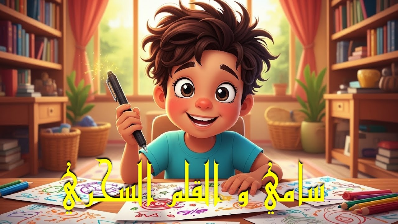 سامي و القلم السحري - قصص أطفال - قصص قبل النوم - رسوم متحركة