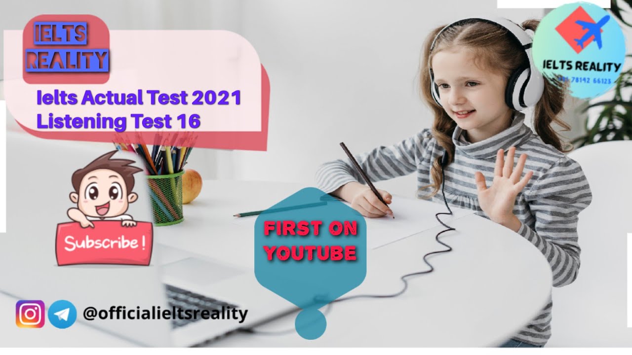 Тест 16 по аудированию IELTS 2021 // Семьи Бада и Энни // Реальность IELTS