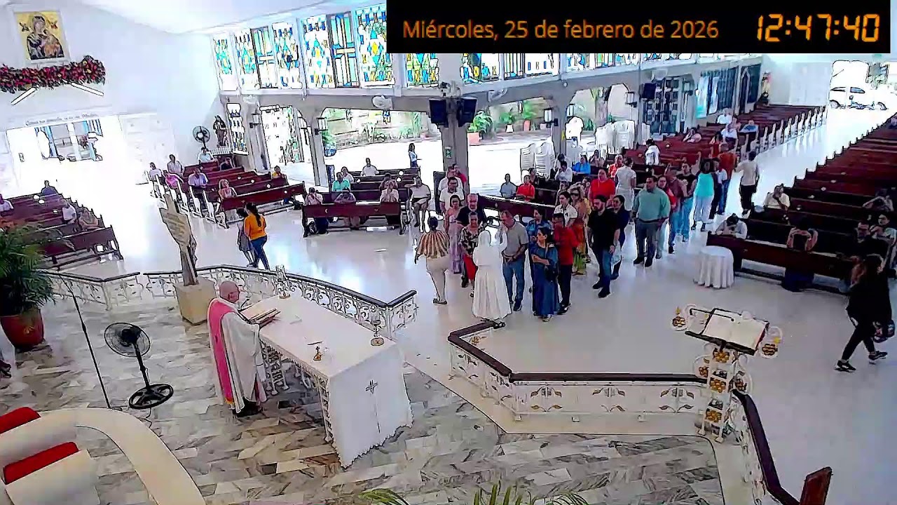 EUCARISTÍA   MIÉRCOLES  25  DE FEBRERO  DE 2026   12:15 PM