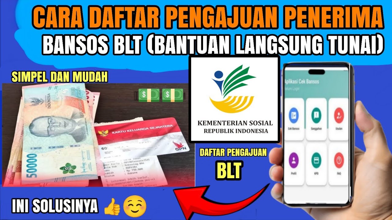 Cara Daftar Penerima BLT 2026 online lewat hp | Cek Cair Bansos BLT hari ini