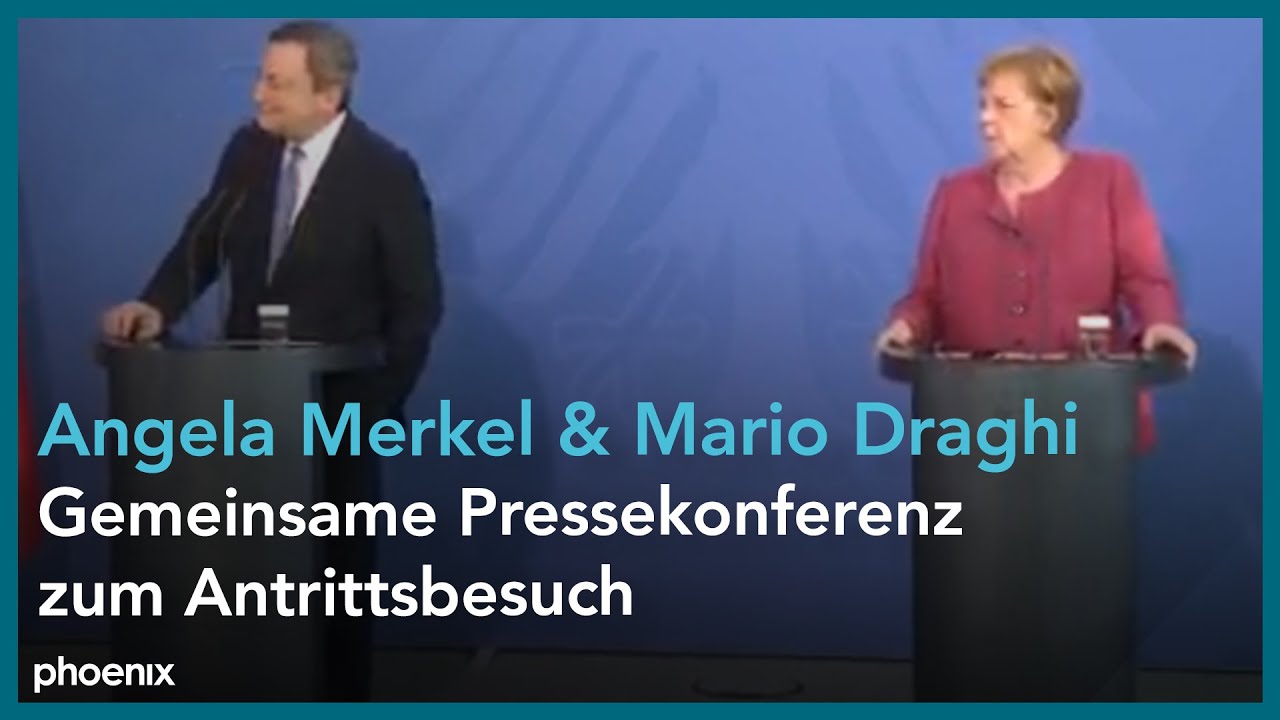 Antrittsbesuch: Angela Merkel empfängt Mario Draghi