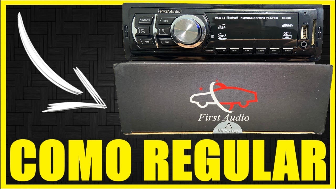 Como regular Som Automotivo First Audio #ALANROD