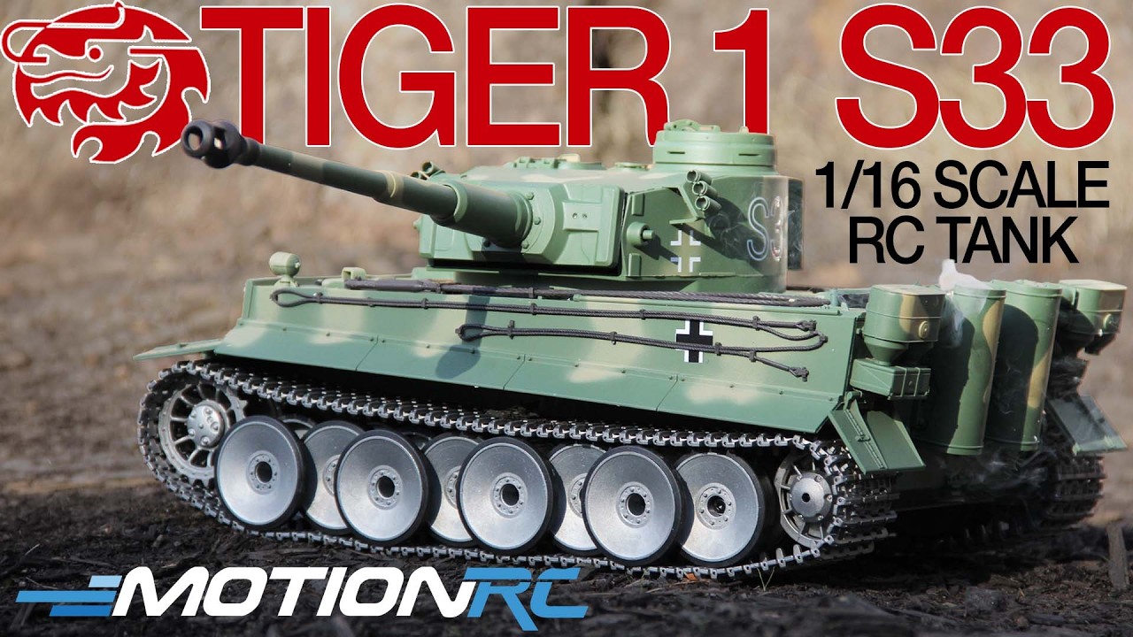Почувствуйте мощь немецкого танка Tiger 1 S33 от Heng Long в масштабе 1/16 | Motion RC