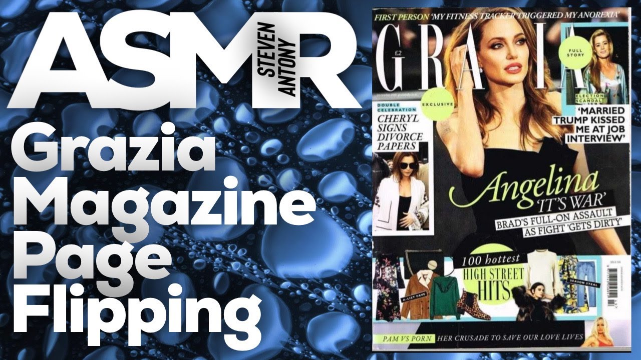 ASMR, Grazia Magazine Page Flipping, StevenAntonyASMR