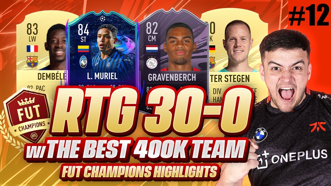 MY FIRST EVER 30-0 ON MY ROAD TO GLORY WITH A 400K TEAM!! FIFA 21 FUT CHAMPIONS HIGHLIGHTS