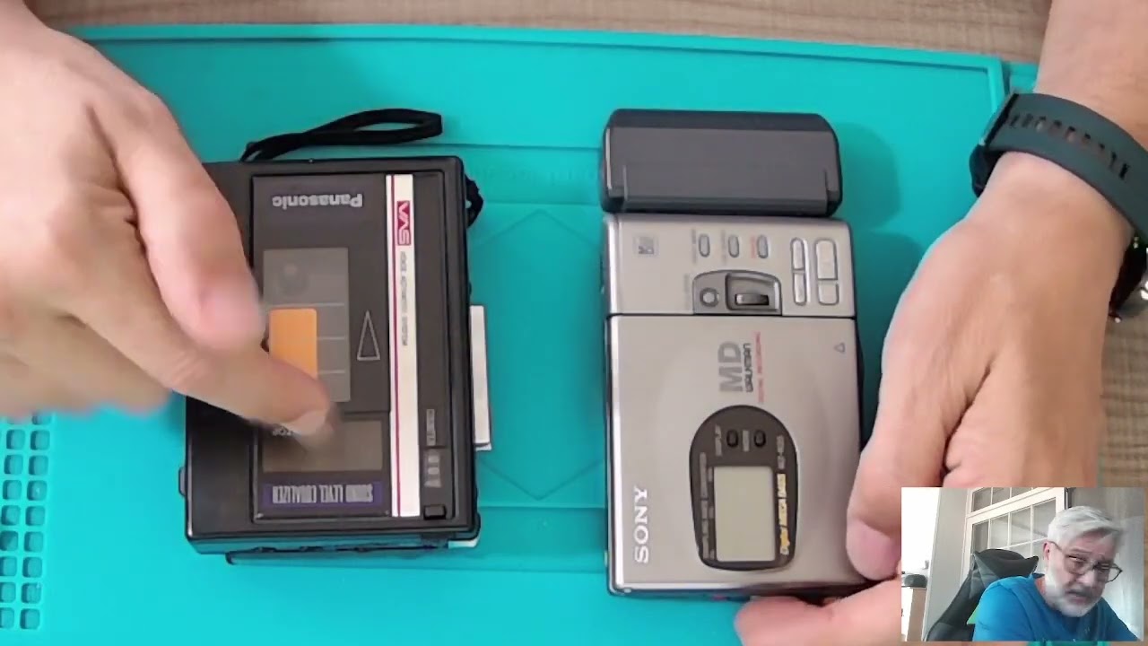 El Huevo digital - Hablando de Walkman - SONY MZR35 MD - Panasoniq RQ330