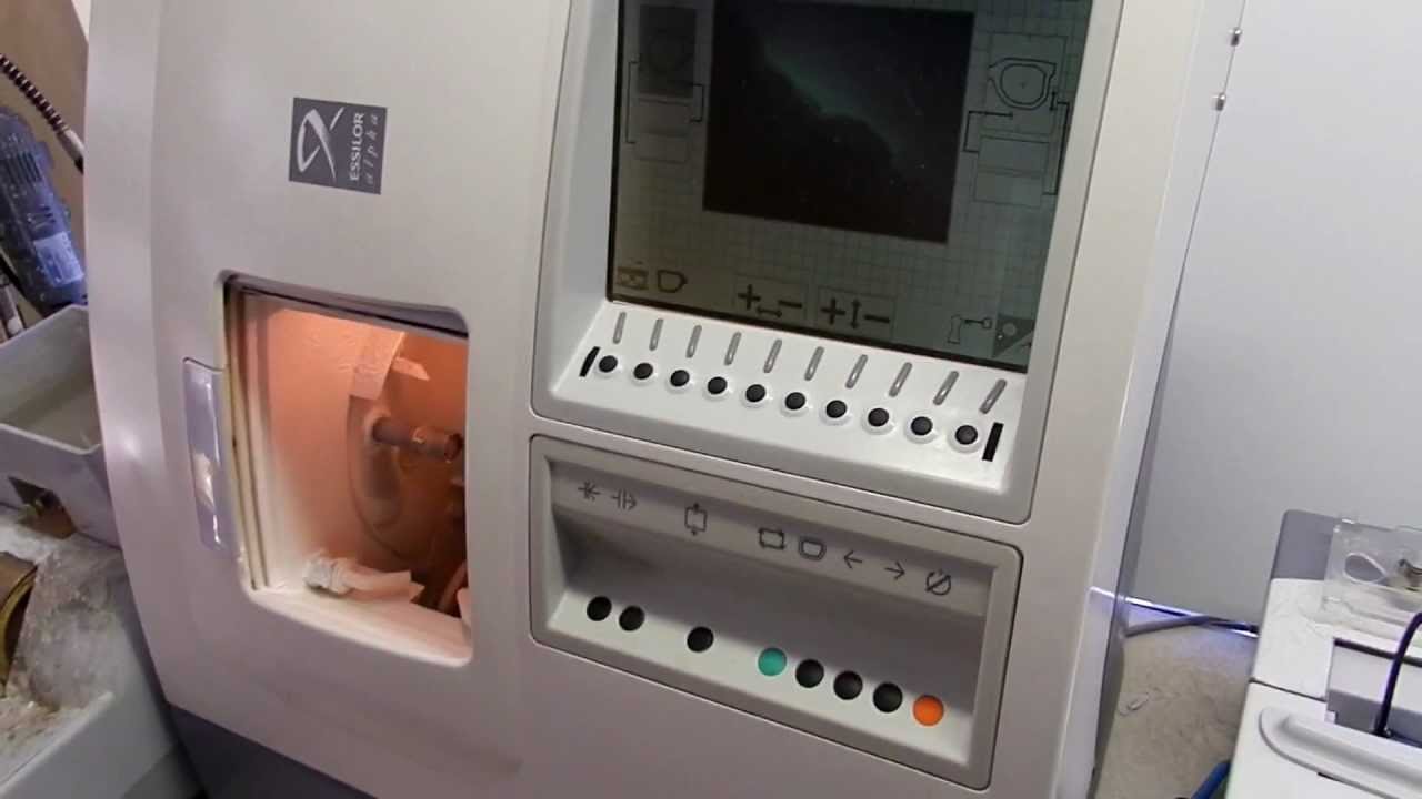 Станок для обточки линз  Essilor Alpha,принцип работы,устройство!