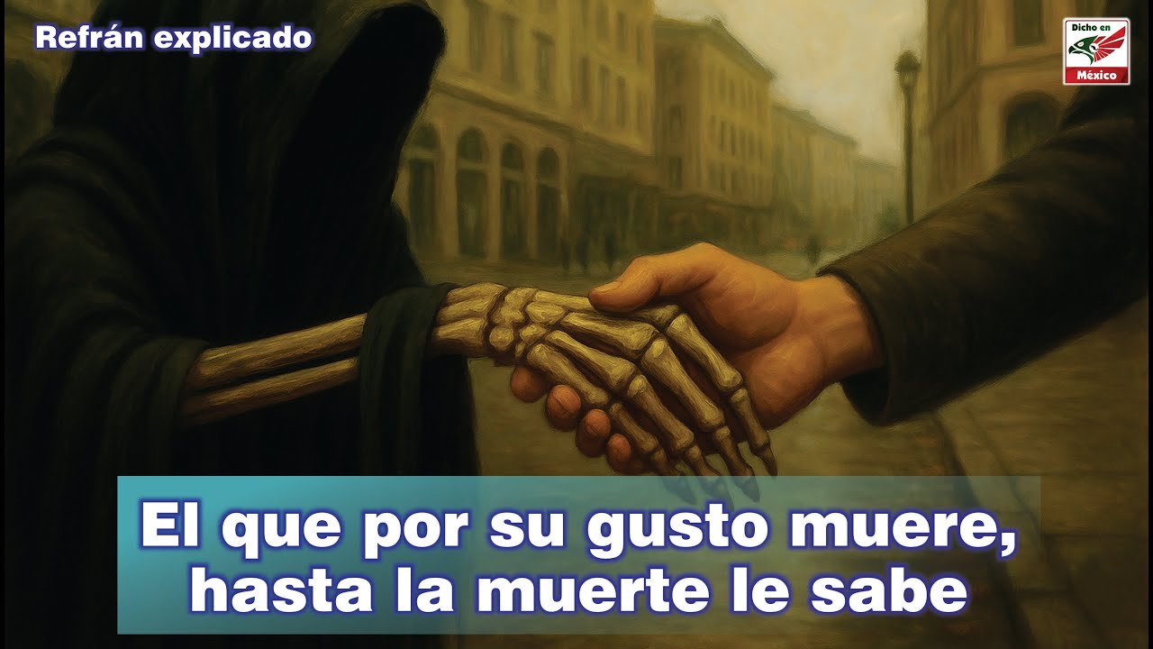 Refr&aacute;n explicado El que por su gusto muere, hasta la muerte le sabe