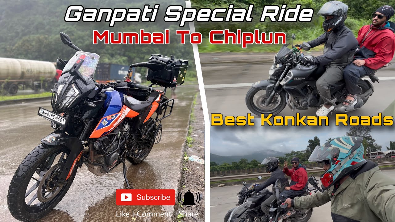Mumbai To Chiplun - Ganpati Special Bike Ride - Best Road Condition old Mumbai goa highway