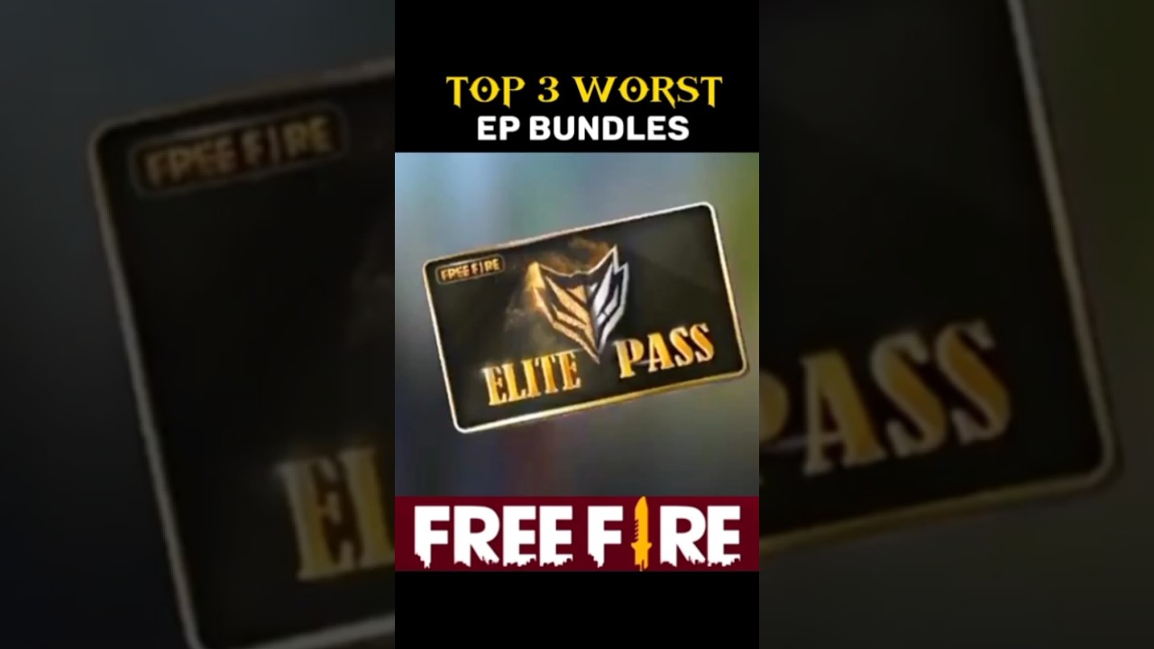 TOP 3 Worst Elite Pass Bundles 🤮#freefire #freefireshorts #shortsviral #trending #shorts