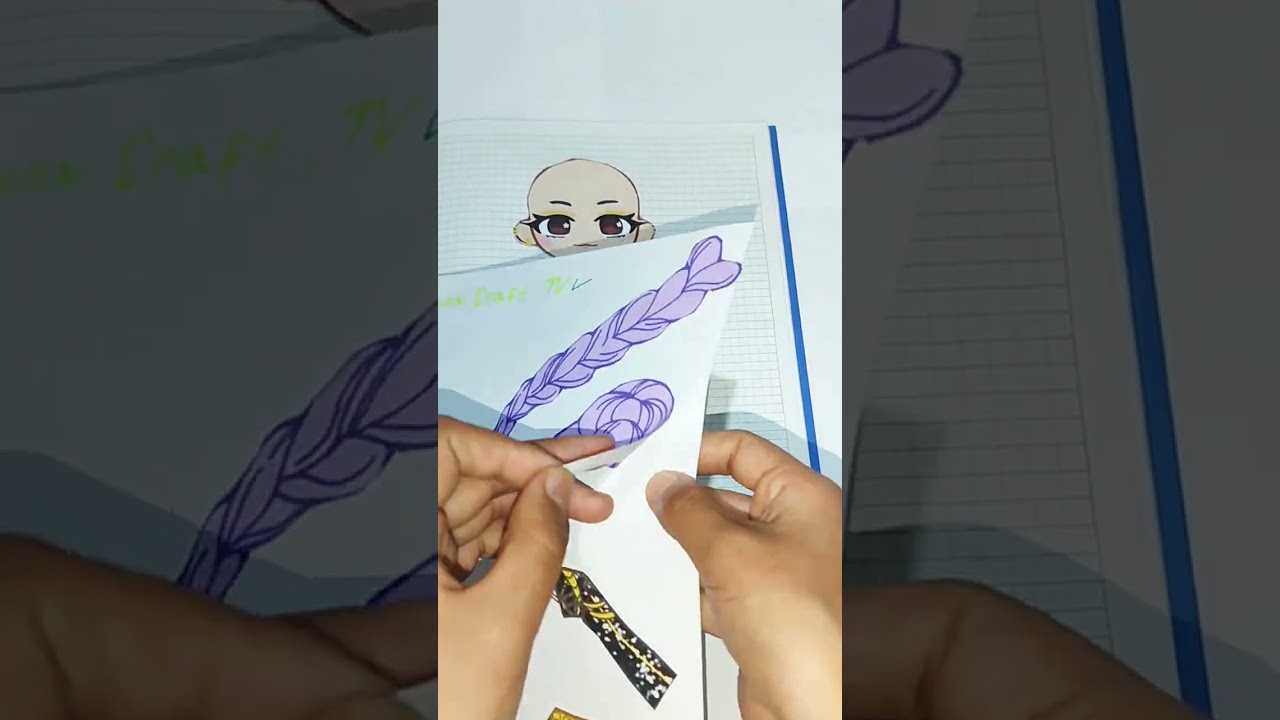 DIY Paper Doll Transformation 💕 #diy #trending #art