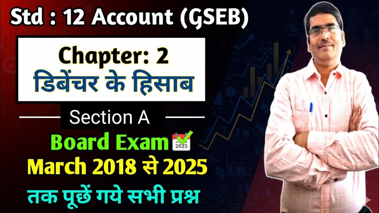 Std 12 Account Ch 2 डिबेंचर के हिसाब Section A most imp|Std 12 Account Most imp 2026 in hindi 