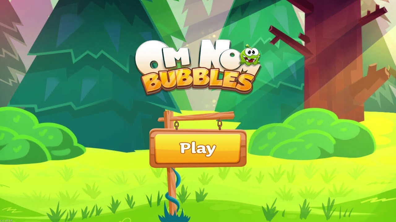 Om Nom: Bubbles Game - Gameplay