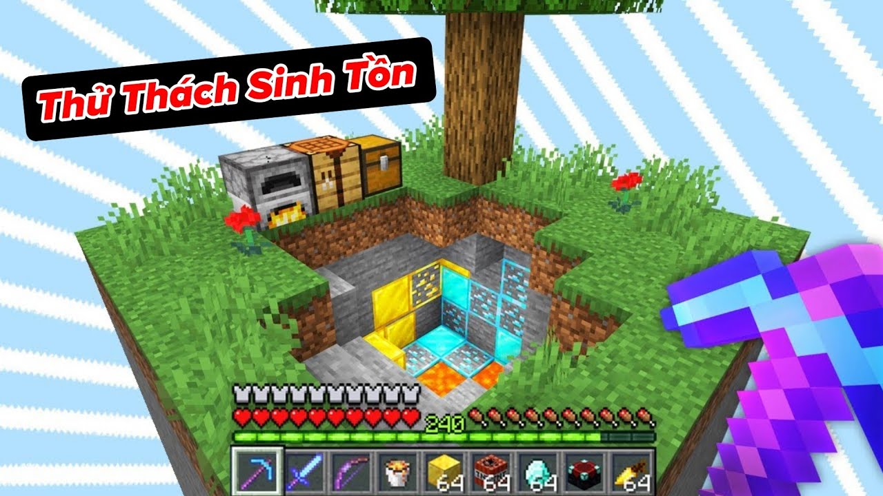T&ocirc;i Thử Th&aacute;ch Sinh Tồn Trong Minecraft Chỉ Với Một Chunk!